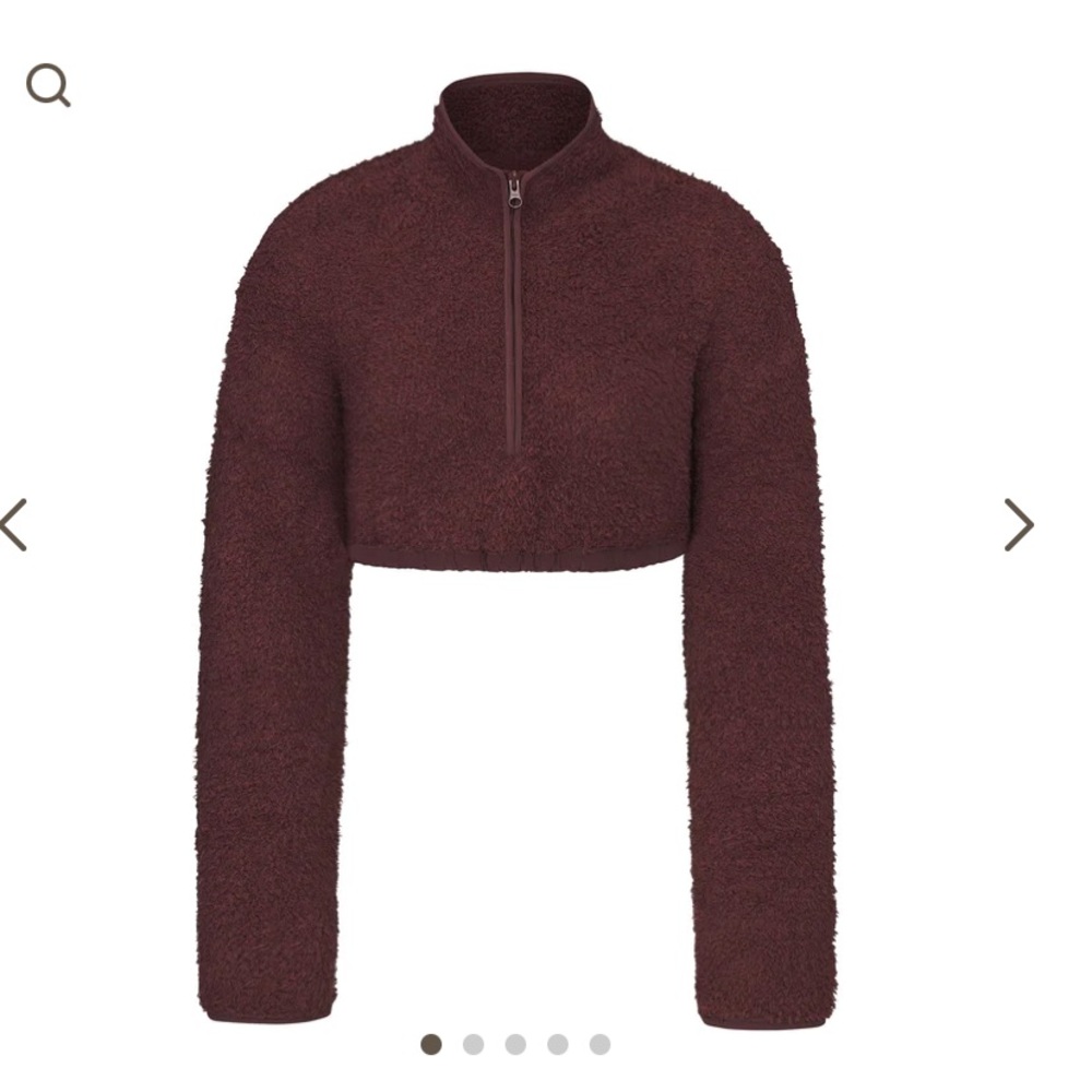 Skims cozy knit cropped pullover
